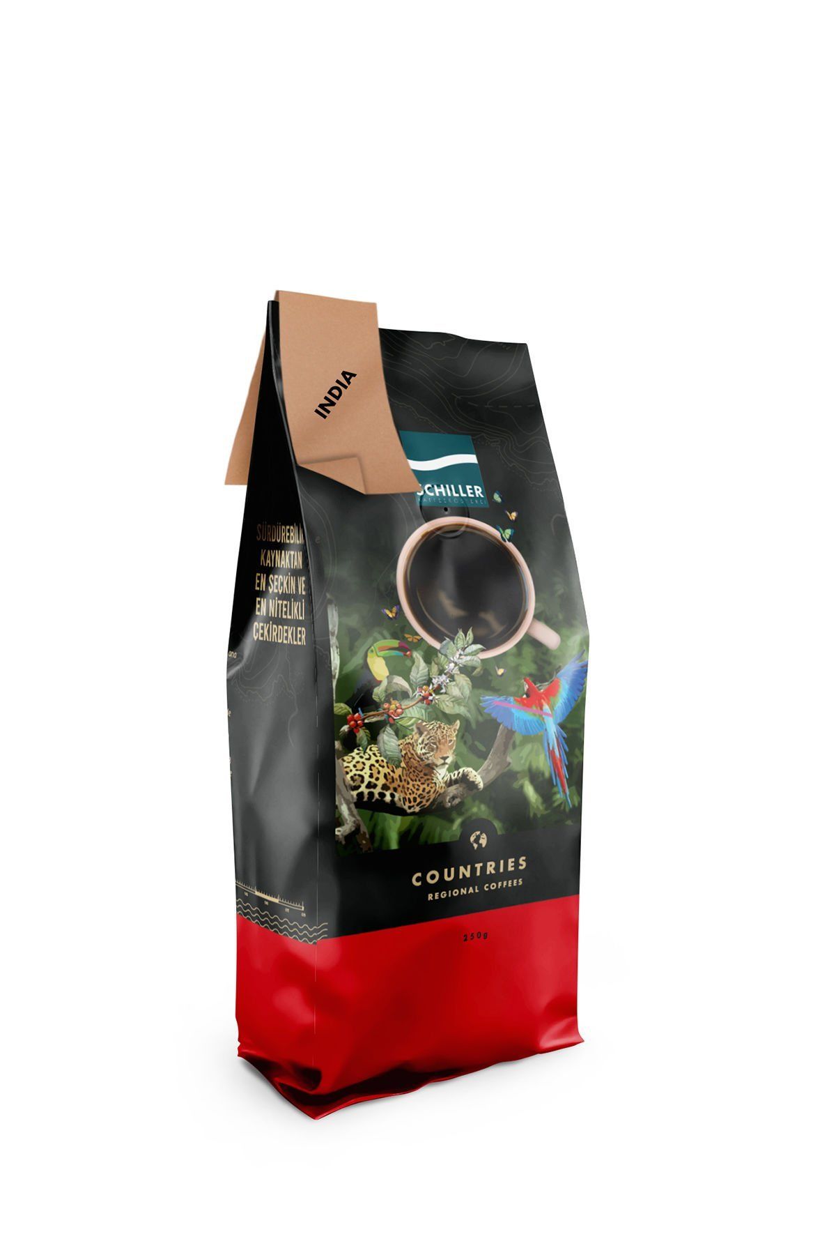 Schiller India Robusta Cherry 250 Gr Local Coffee Beans Filter Coffee