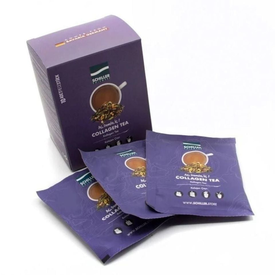 Open, Brew, Drink Herbal Tea Collagen Tea 10 Pack