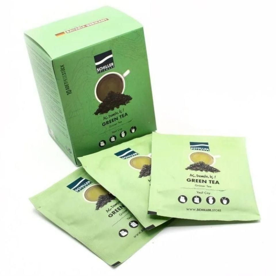 Schiller Aç Demle İç Bitki Çayı Green Tea (Yeşil Çay) 10 lu