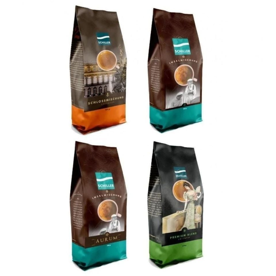 Coffret d'introduction de 4 grains de café Schiller