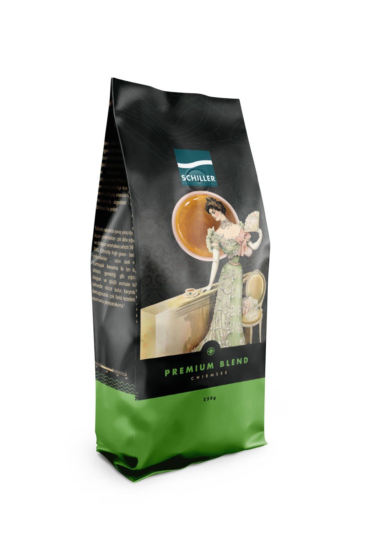 Schiller Premium Blend 250 Gr Coffee Beans Ground Espresso