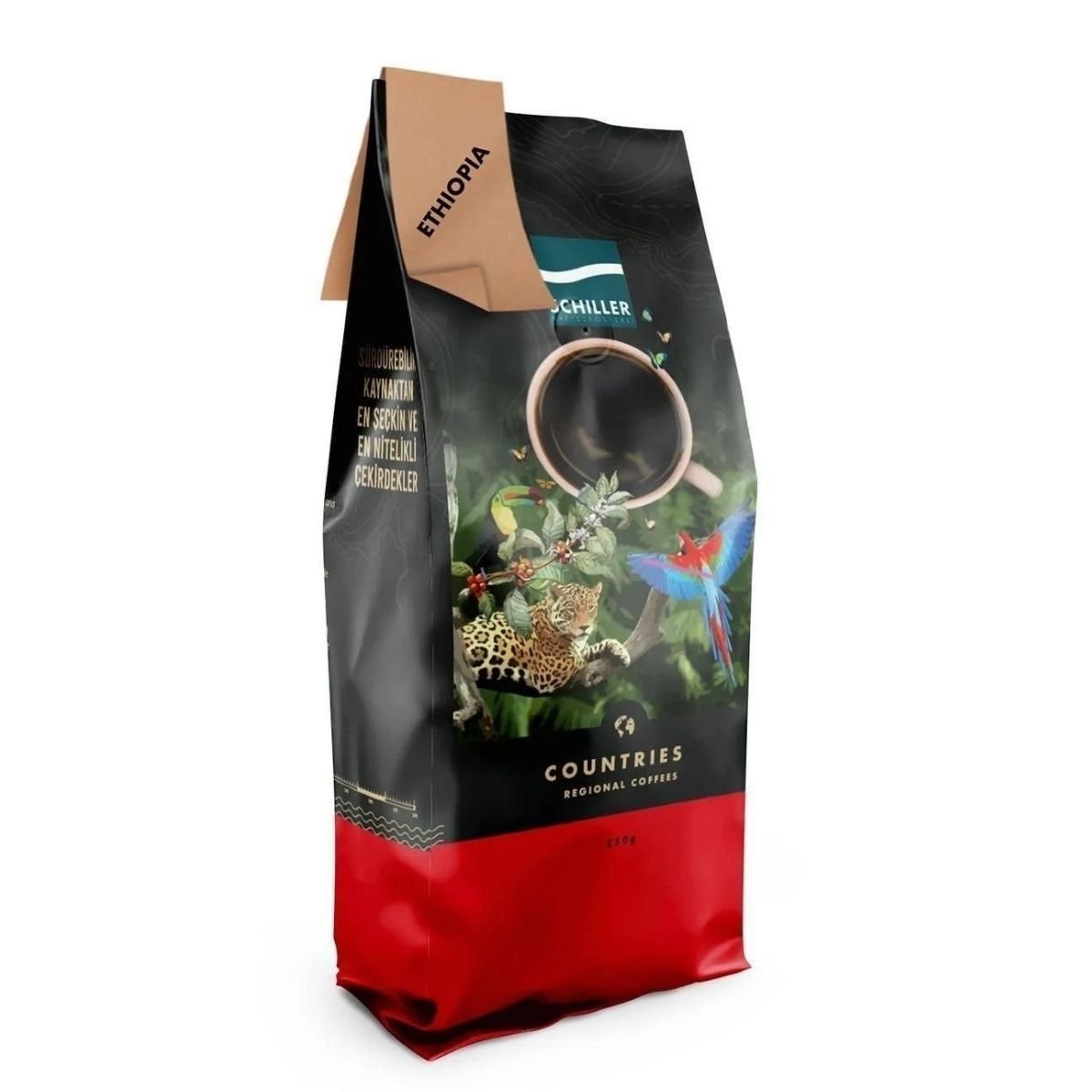 Schiller Ethiopia Sıdamo SHB 250 Gr Yöresel Çekirdek Kahve