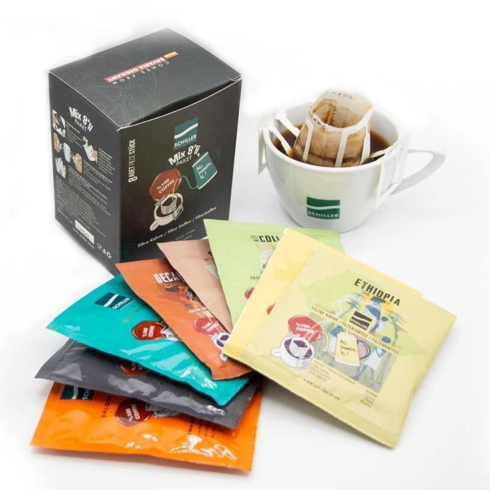 Aç Demle İç Filtre Kahve Karışık Mix 8 li