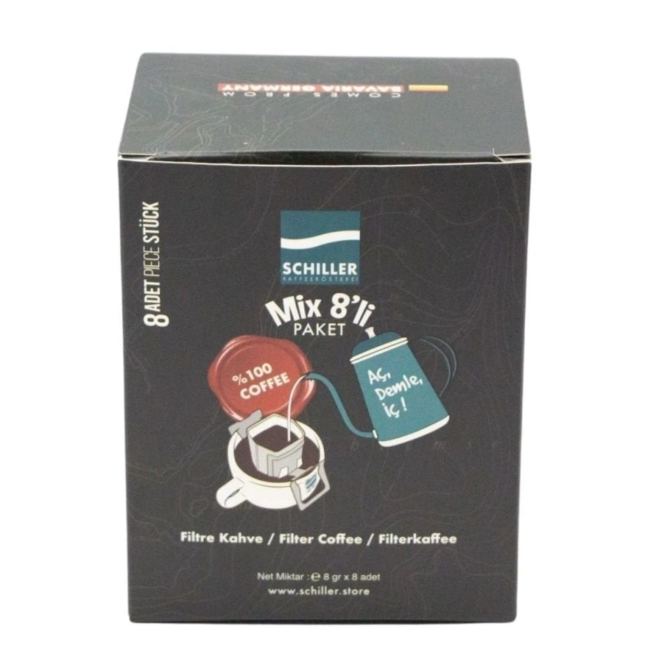 Aç Demle İç Filtre Kahve Karışık Mix 8 li