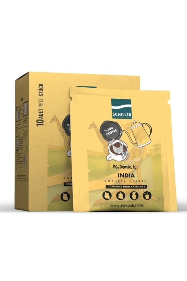 Aç Demle İç Filtre Kahve India Robusta Cherry 10 lu
