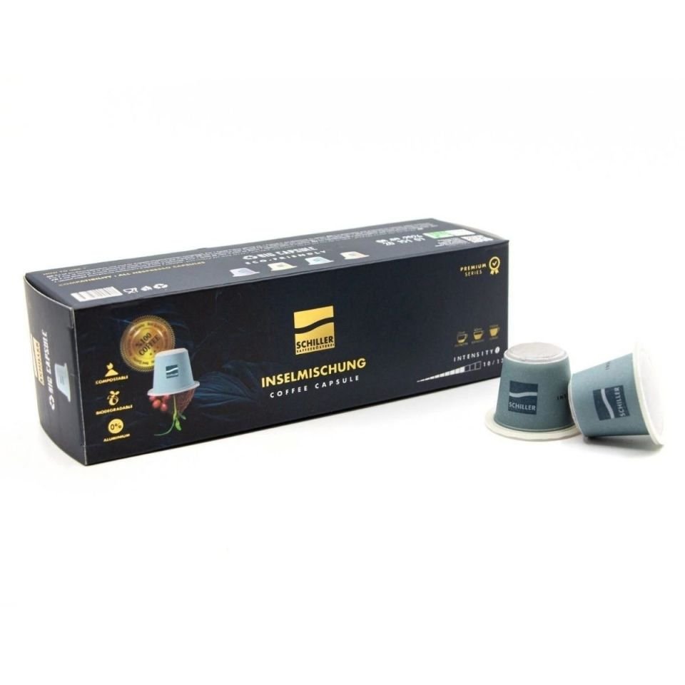 Capsules de café bio mélangées à l'île, lot de 10