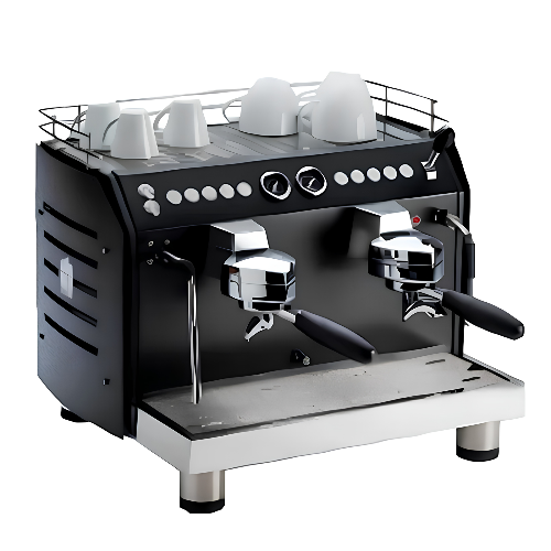 Reneka Family compact 2 Schwarz (Latte Art) Espressomaschine