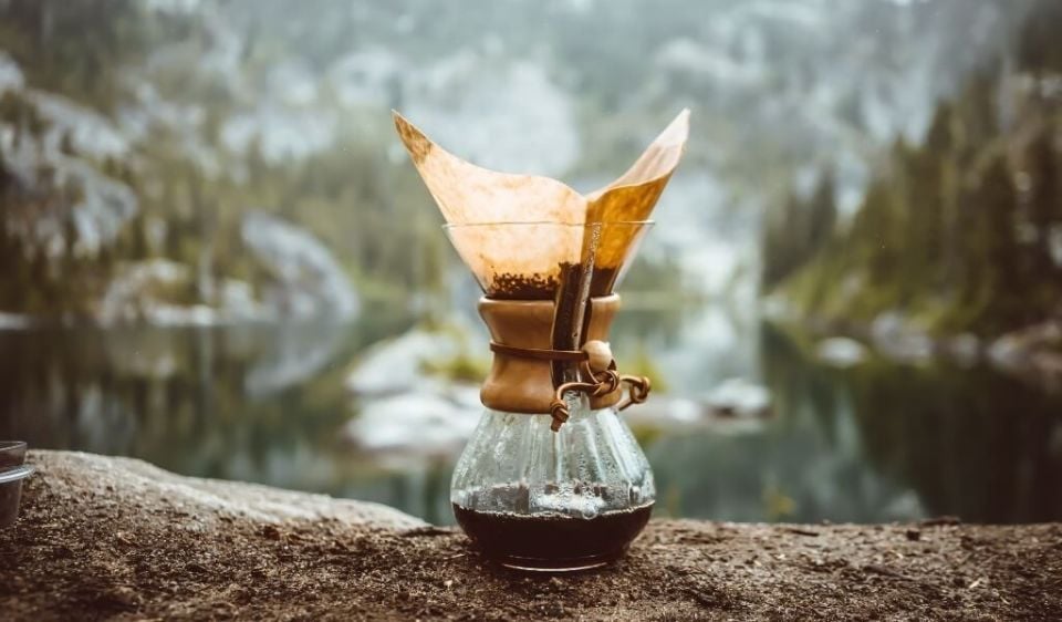 Chemex - Kaffeemaschine für 4 Tassen, 600 ml, mit Holzgriff