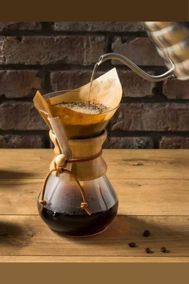Chemex - Kaffeemaschine für 4 Tassen, 600 ml, mit Holzgriff