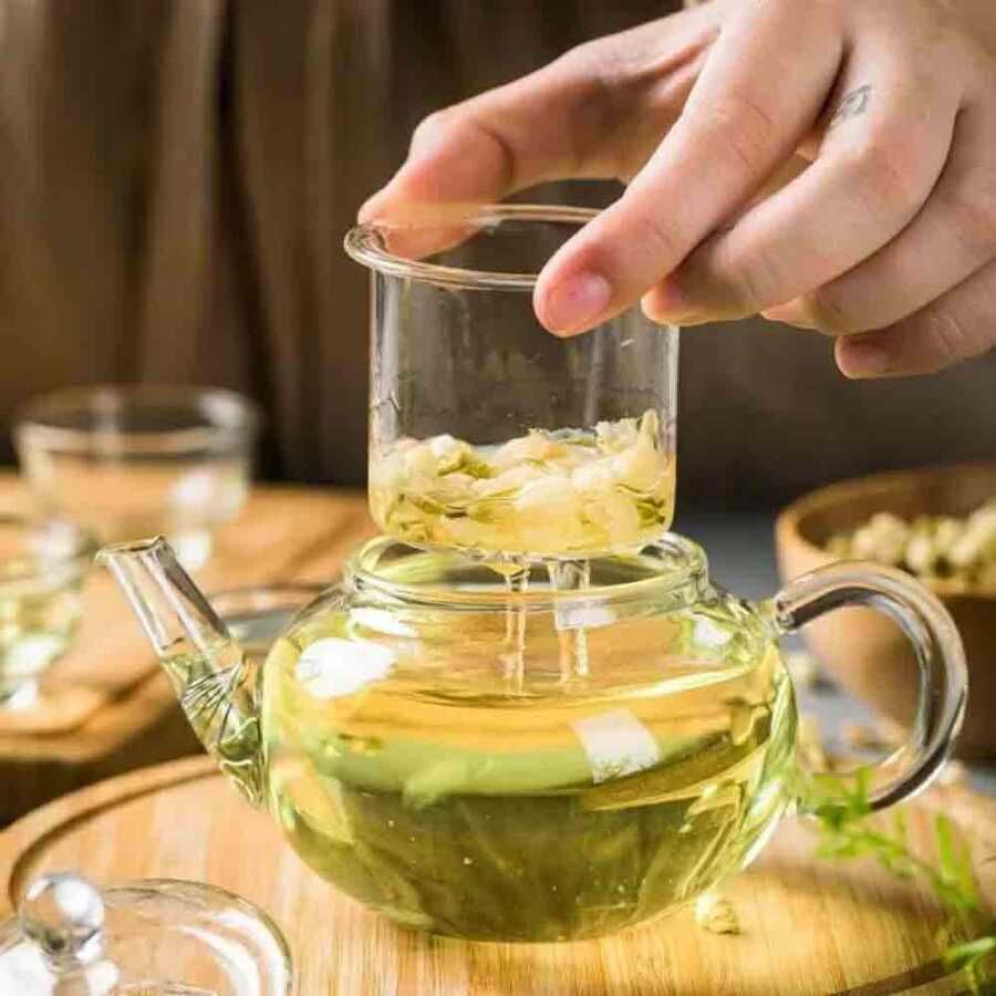 Süzgeçli Cam Demlik 250 Ml