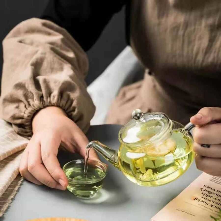Süzgeçli Cam Demlik 250 Ml