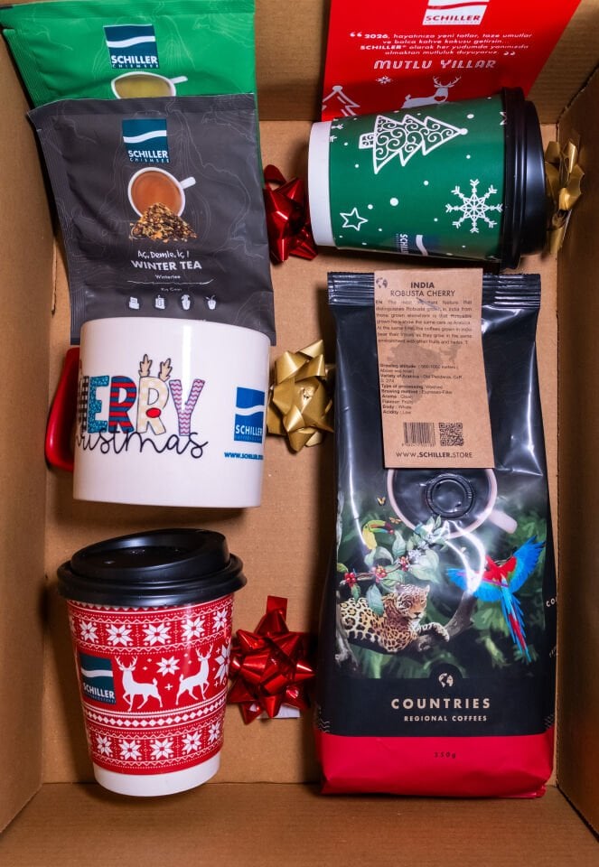 Yılbaşı Hediye Paketi – Kupa & India 250 gr Yöresel Çekirdek Kahve
